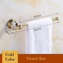 GobekUsa Crystal Bathroom Towel Rack: European Style Hardware Bath Organizer