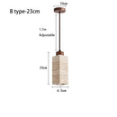 GobekUsa Japanese Style Yellow Stone Pendant Lamp for Bedroom, Restaurant, and Bar