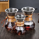 GobekUsa Diamond Glass Hand Brew Coffee Maker Pot for Espresso Drip Cup Brewing