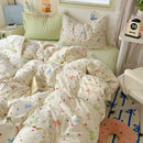 GobekUsa Cartoon Pattern Cotton Fitted Sheet Set – Soft & Cozy Bedding for Adults & Kids