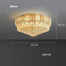 GobekUsa K9 Crystal Gold Chandelier Lighting for Living Room