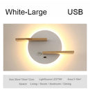 GobekUsa LED Wall Lamp with USB Charging Port and Switch - Indoor Lighting for Bedside