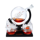 GobekUsa Earth Decanter Set Whiskey Red Wine Glass Creative Craft Decoration