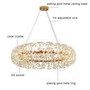 GobekUsa Crystal LED Ceiling Pendant Chandelier for Home Decoration and Lighting