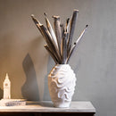 GobekUsa Geometric Spiral Ceramic Vase Flowerpot, Fruit Platter, Home Decor Accessories