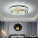 GobekUsa Gold Crystal Ceiling Light Ring LED - Modern Luxury Indoor Home Lighting