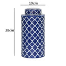 GobekUsa Chinese Retro Ceramics Golden Vase with Cover for Home Décor and Organization