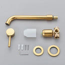 GobekUsa Gold Basin Faucet: Single Handle, Hot & Cold Water, Matte Black Finish