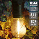 GobekUsa Amber Plastic Bulbs: Waterproof 2700K LED E27 String Light for Patio Outdoor Decor