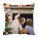 GobekUsa Christmas Short Plush Pillowcase 45x45cm Home Decor