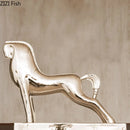 GobekUsa Horse Resin Sculpture Modern Desk Decoration Ornaments Room Decor Aesthetics
