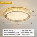 GobekUsa Gold Crystal Glass LED Ceiling Light for Dining Living Room