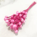 GobekUsa 200pcs Mixed Rose Red Flower Cherry Stamen Berries Bundle for DIY Decor