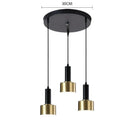 GobekUsa Gold E27 LED Pendant Light Nordic Chandelier for Indoor Living Room & Bedroom