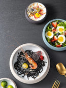 GobekUsa Japanese Ceramic Round Bowl - Restaurant Tableware and Household Snack Fruit Dessert Bowl