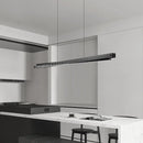 GobekUsa Bar Shape Glass & Aluminum Chandelier: High-end Nordic Pendant Light for Luxury Ambiance