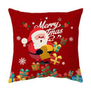 GobekUsa Christmas Sofa Pillow Cover Home Decor Throw Pillowcase Santa Claus Printed