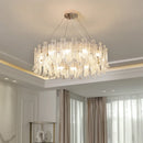 GobekUsa Crystal LED Ceiling Lamp for Modern Living Room with Warm Light and Eye Protection