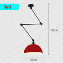 GobekUsa Adjustable Long Arm Pendant Light for Living Room Bedroom Dining Room