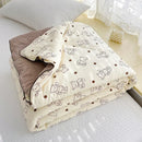 GobekUsa Breathable Double Gauze Queen Quilt with Soya Fibre Filling