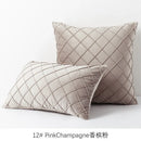 GobekUsa Embroidered Lattice Cushion Cover Pleat - 45X45CM