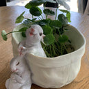 GobekUsa Lovely Rabbit Garden Flowerpot for Balcony Simulation and Garden Decor