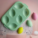 GobekUsa 6-Cavity Lemon Shape Silicone Cake Mold for DIY Baking and Decorating