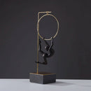 GobekUsa Gymnastic Acrobat Resin Sculpture Ornaments for Living Room Decor