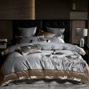 GobekUsa Ginkgo Biloba Embroidery 1000TC Egyptian Cotton Bedding Set
