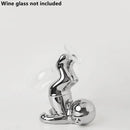 GobekUsa Astronaut Ceramic Wine Rack: Handmade Bar Accessories, Animal Sculpture Figurine
