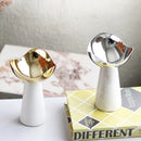 GobekUsa Golden Tray Dessert Bowl Fruit Snack Plate Home Decor Storage Container