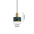 GobekUsa Green Marble Pendant Light: Luxury Hanging Lamp for Dining Room, Bedside, Hotel.