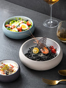GobekUsa Japanese Ceramic Round Bowl - Restaurant Tableware and Household Snack Fruit Dessert Bowl