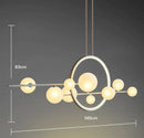 GobekUsa Glass Strip Bubble Chandelier: Unique Magic Bean Pendant Light for Modern Decor