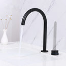 GobekUsa Brushed Gold Widespread Basin Faucet - Two Hole Bathroom Sink Tap