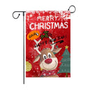 GobekUsa Christmas Deer & Santa Garden Flags - Outdoor Xmas Decorations