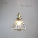 GobekUsa Brass Pumpkin LED Pendant Light - Japanese Style Bedroom Suspension