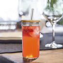 GobekUsa Glass Boba Smoothie Cup with Bamboo Lid & Stainless Steel Straw