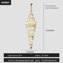 GobekUsa K9 Deluxe Crystal Pendant Chandelier: Dazzling LED Ceiling Light for Modern Elegance