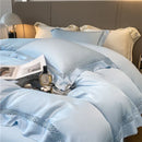 GobekUsa Eucalyptus Fiber Lace Bedding Set for Soft, Silky & Cool Skin-friendly Comfort