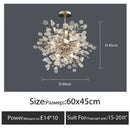 GobekUsa Glass Led Chandelier: Modern Luxury Designer Pendant Lights for Living Room, Bedroom, Study