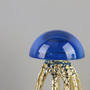 GobekUsa Crystal Jellyfish Sculpture - Marine Organism Figurine for Home Decor
