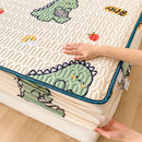 GobekUsa Cool Feeling Silky Summer Comforter & Latex Fitted Sheet Set