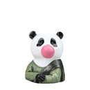 GobekUsa Animal Bust Succulent Vase Hand-Painted Resin Figure with Giraffe/Zebra/Bear/Panda Blowing Bubbles