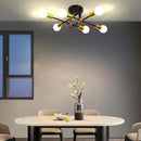 GobekUsa LED Sputnik Chandelier Ceiling Light Fixtures for Bedroom Living Room