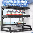 GobekUsa 2-Layer Over Sink Dish Drying Rack & Utensil Holder Organizer
