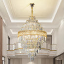 GobekUsa Elegant Crystal Chandelier: Modern European Lighting for Living, Dining & Bedroom