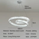 GobekUsa Crystal LED Pendant Lights: Modern Luxury Chandelier for Living and Dining Rooms
