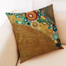 GobekUsa Ginkgo Leaves Linen Cushion Cover for Modern Home Decor & Living Room