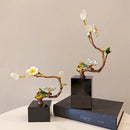 GobekUsa Golden Tree Plum Blossom Crystal Handicraft Décor for Home Settings